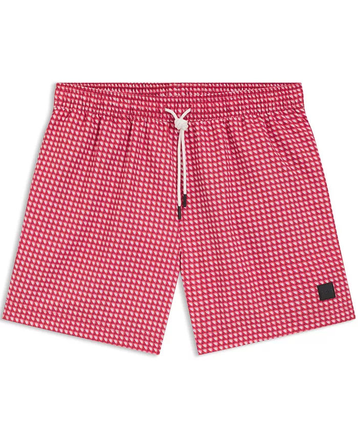 Men's Micro-Print Quick-Dry Swim Shorts - thumbnail 6