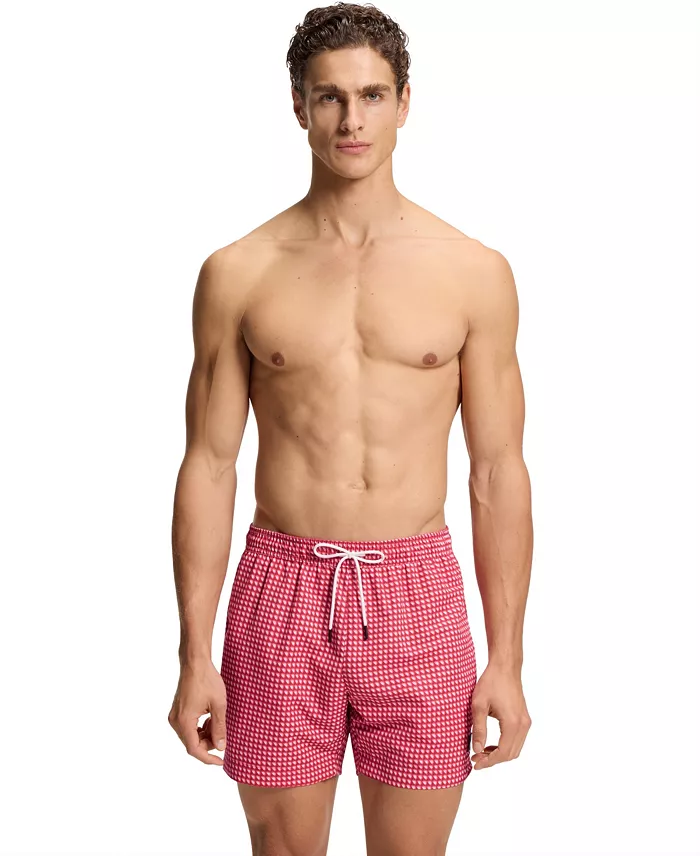 Men's Micro-Print Quick-Dry Swim Shorts - thumbnail 5