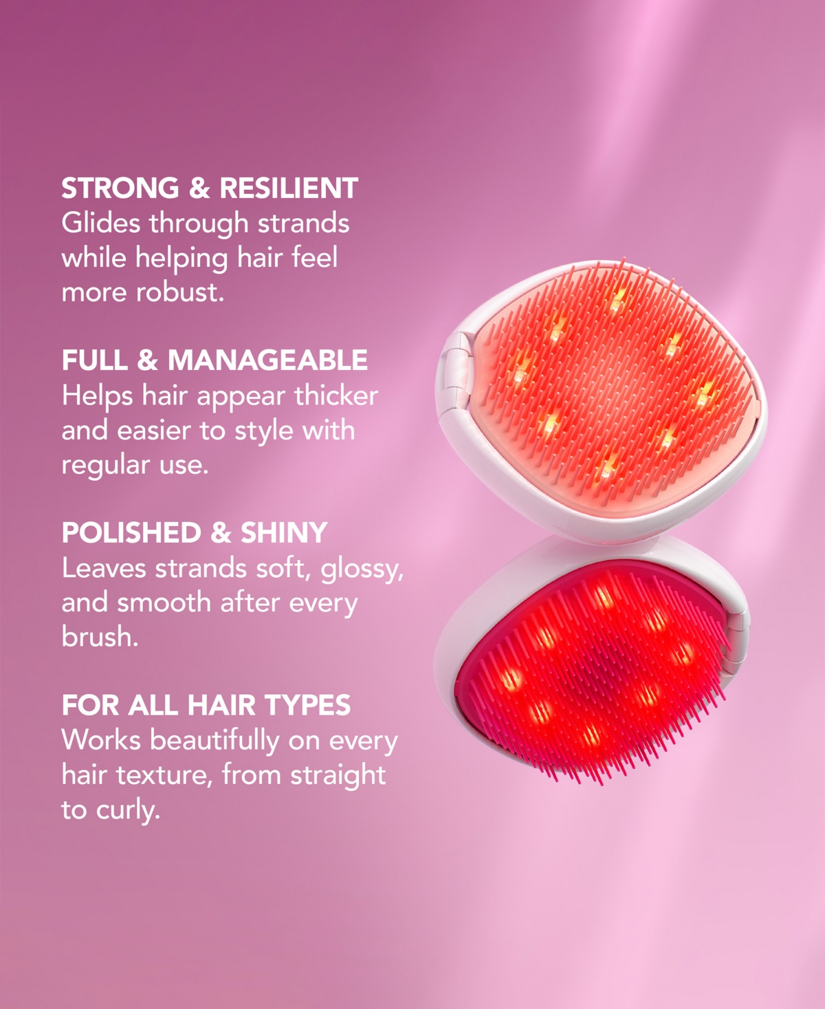 Foreo Flip Play Red Led Light Hairbrush