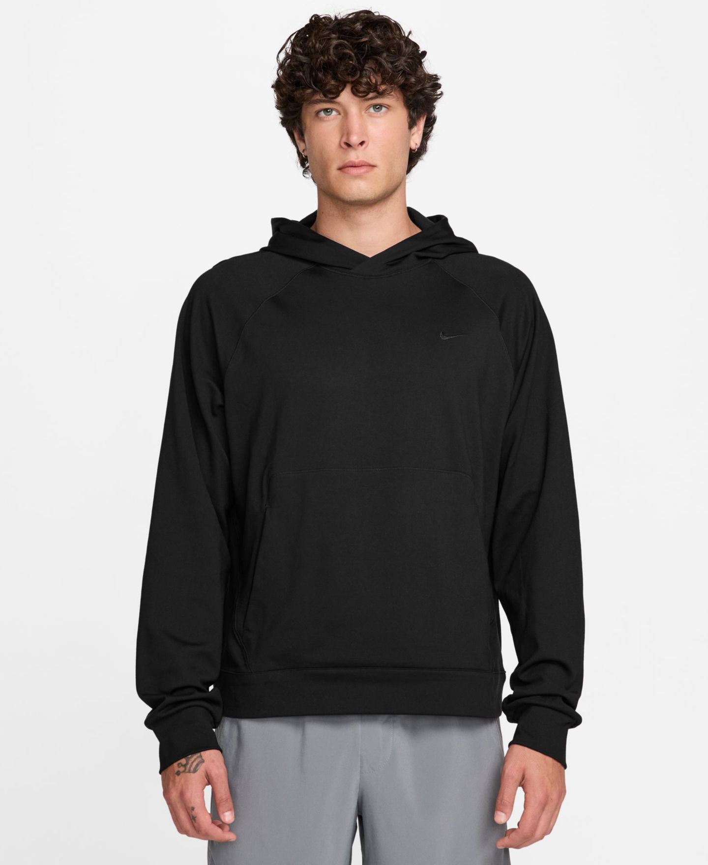 Мужское худи Nike Dri-FIT Primary NanoKnit Performance, цвет: Чёрный — фото 1