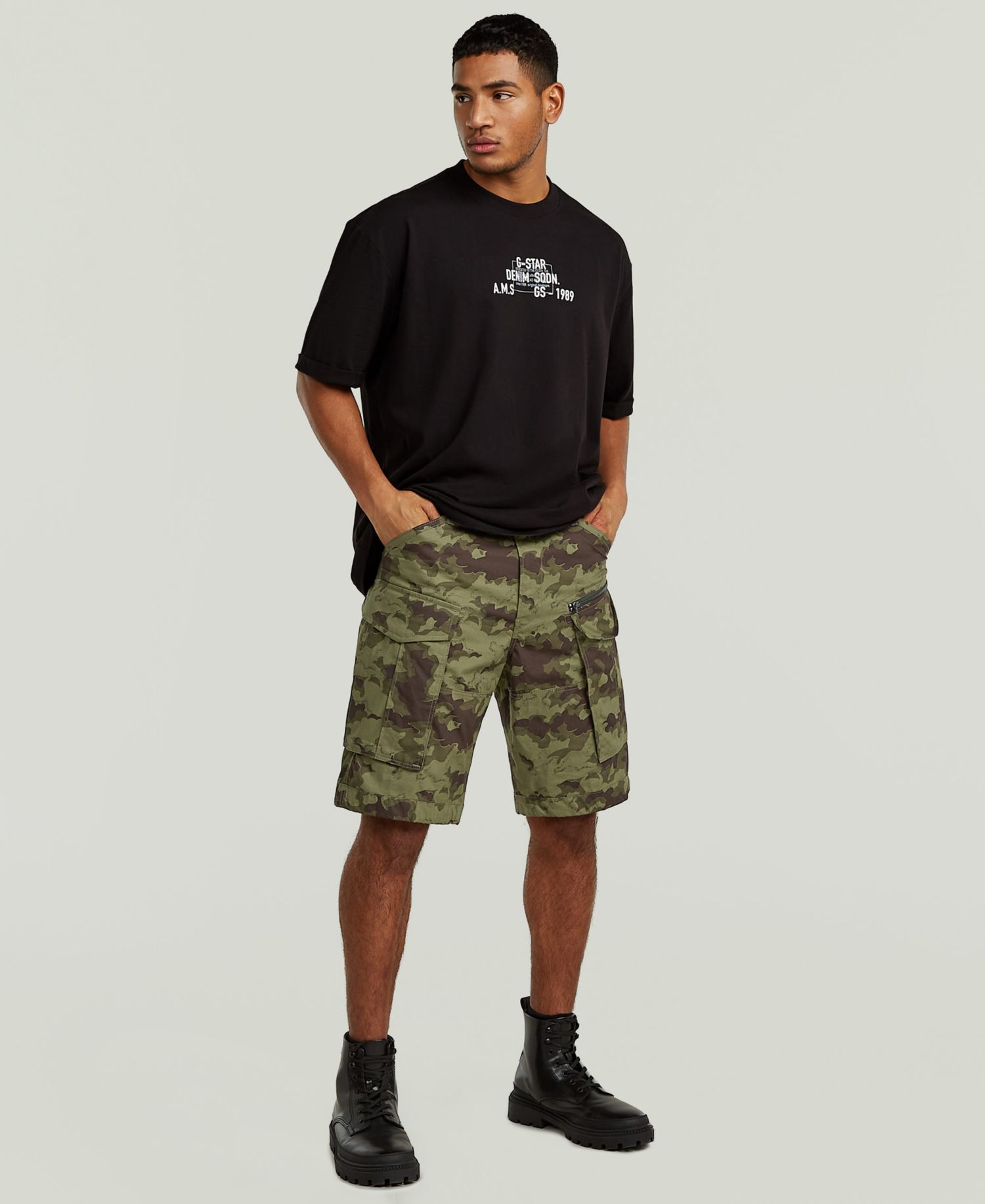 Men's Rovic Printed Zip Shorts