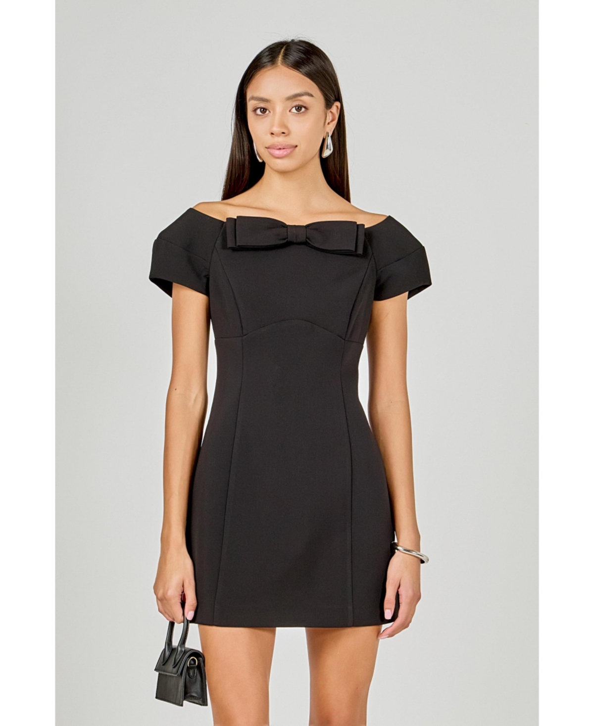 endless rose Women's Bow Mini Dress