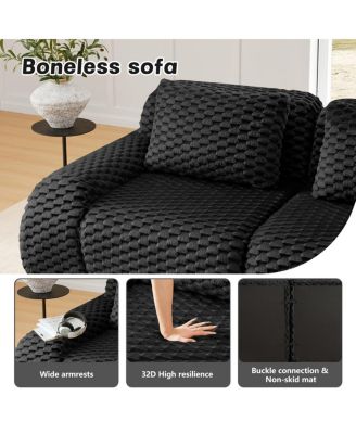  Modern U-Shaped Flannelette Sectional Sofa