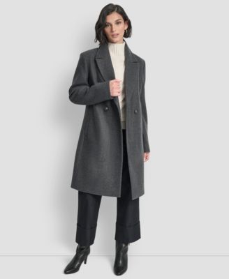Women's Double-Breasted Notch Collar Coat
