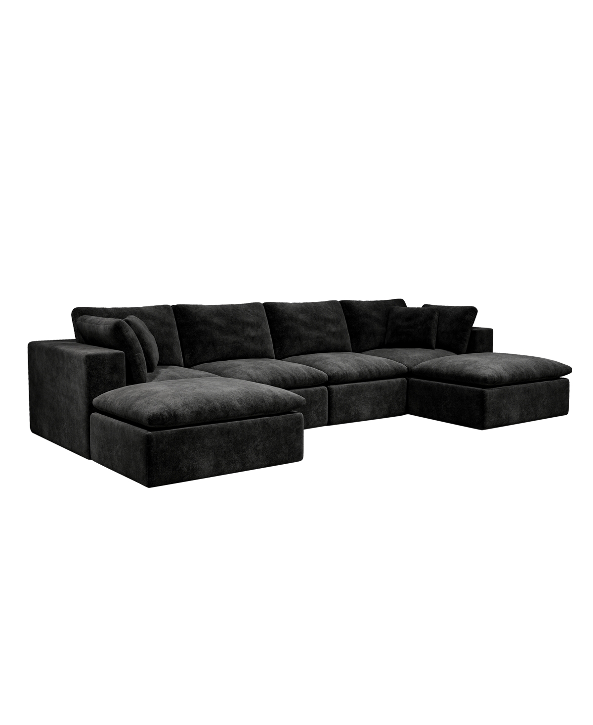 Streamdale Furniture Modular Upholstered Corduroy Sectional Sofa