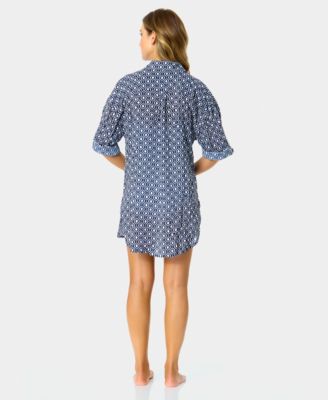 Women's Printed Cover-Up Swim Shirt