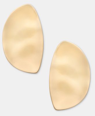 Sculptural Tear-Shape Drop Earrings