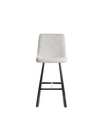 Modern Fabric Bar Stool with Metal Legs