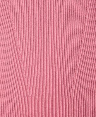 Women's Metallic Rib-Knit Sleeveless Sweater