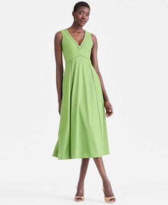 macy's dresses new arrivals Azazie Macy Black A-Line V-Neck Sequin Lace Lace Dress Ready to Ship night option And Now This Women's Lace-Inset