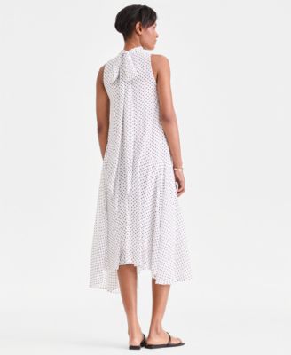 Women's Printed Sleeveless Midi Dress