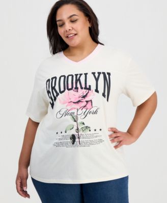 Trendy Plus Size Brooklyn V-Neck T-Shirt