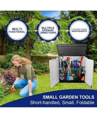 Mondawe HDPE 50" W x 29" D x 41" H Outdoor Storage Cabinet