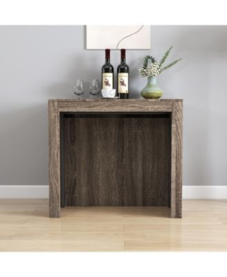 Extendable Dining Table with Outlet & Storage