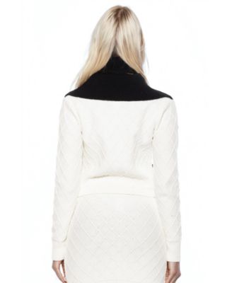 Women's Alina Fully Knit Cardigan with Contrast Collar