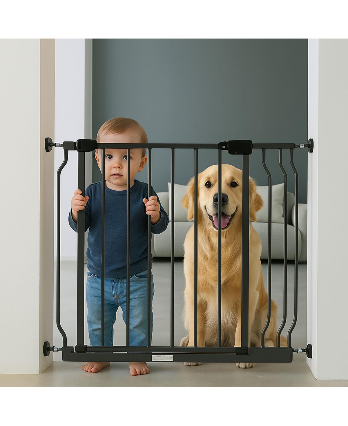 BalanceFrom Fitness Walk Thru Safety Gate, Baby & Pet, Doorways, Hallways