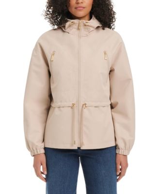 Women's Magic Print Cropped Anorak With Attached Hood