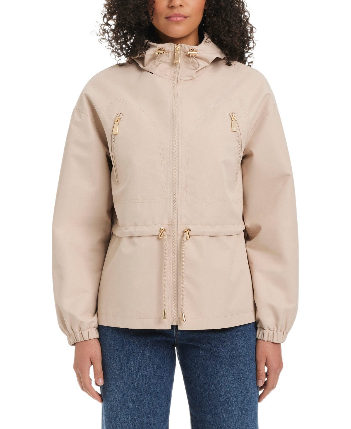 Женские куртки kate spade new york Women's Magic Print Cropped Anorak With Attached Hood — фото 1