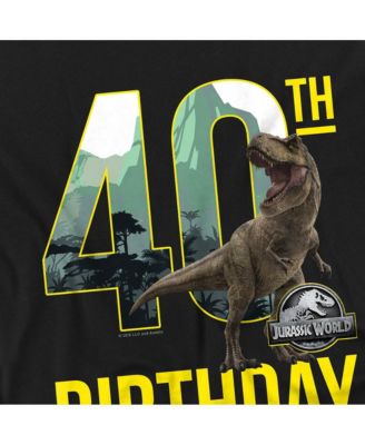 Men's Jurassic World 40th Birthday T-Rex T Shirt