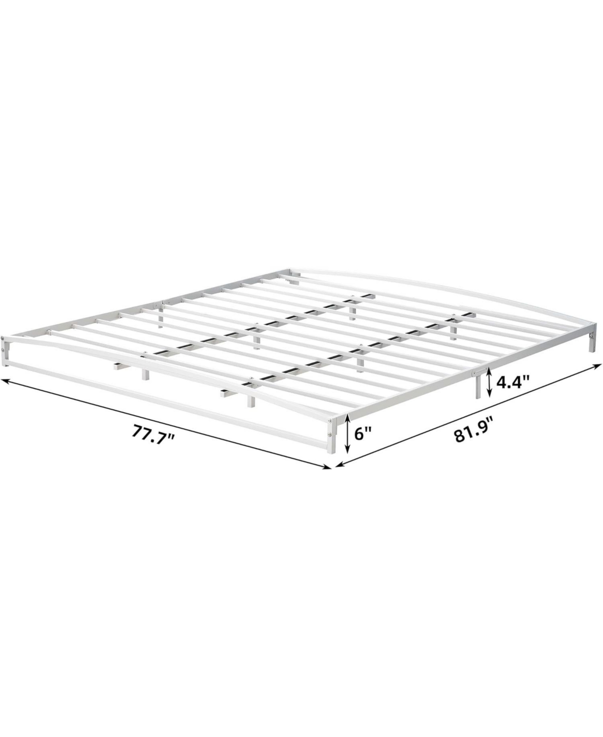 gaomon Low Bed Frame Full Size, 6 Inch Heavy Duty Metal Platform Profile, Mattress Foundation, No Box Spring Needed, Noise-Free