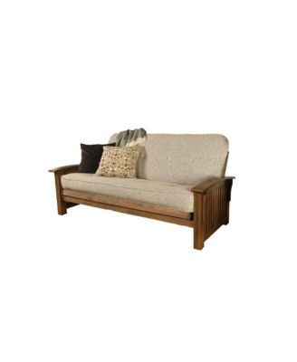 Washington Frame-Rustic Walnut Finish-Canton Gray Mattress