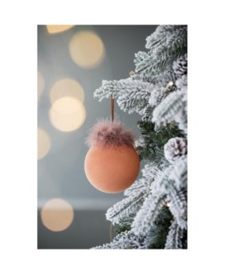 4.7" Glass Christmas Ball Ornaments Decorative Hanging Tree Ornaments Set of 4