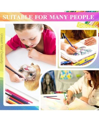 36 Colors Coloring Pencils Set, Softcore Hexagonal Colored Pencil, Sketching Drawing Pencils for Beginners, Art Supplies for Drawing