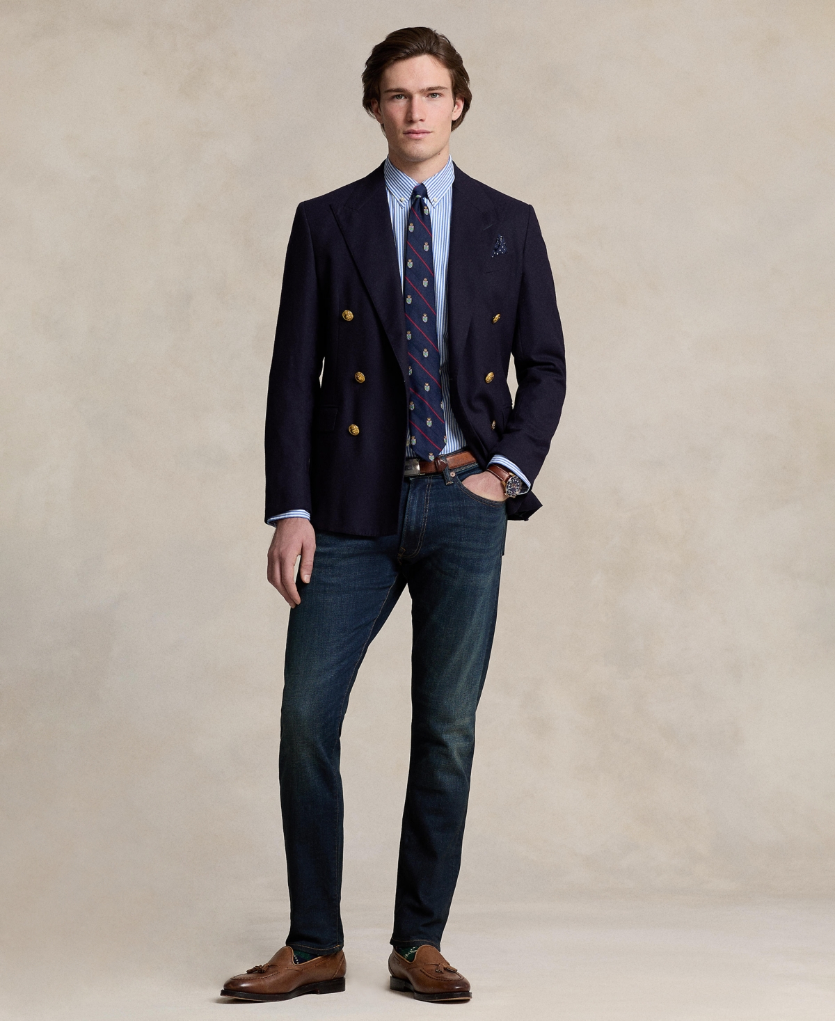 Polo Ralph Lauren Men's Slim-Fit Striped Stretch Shirt