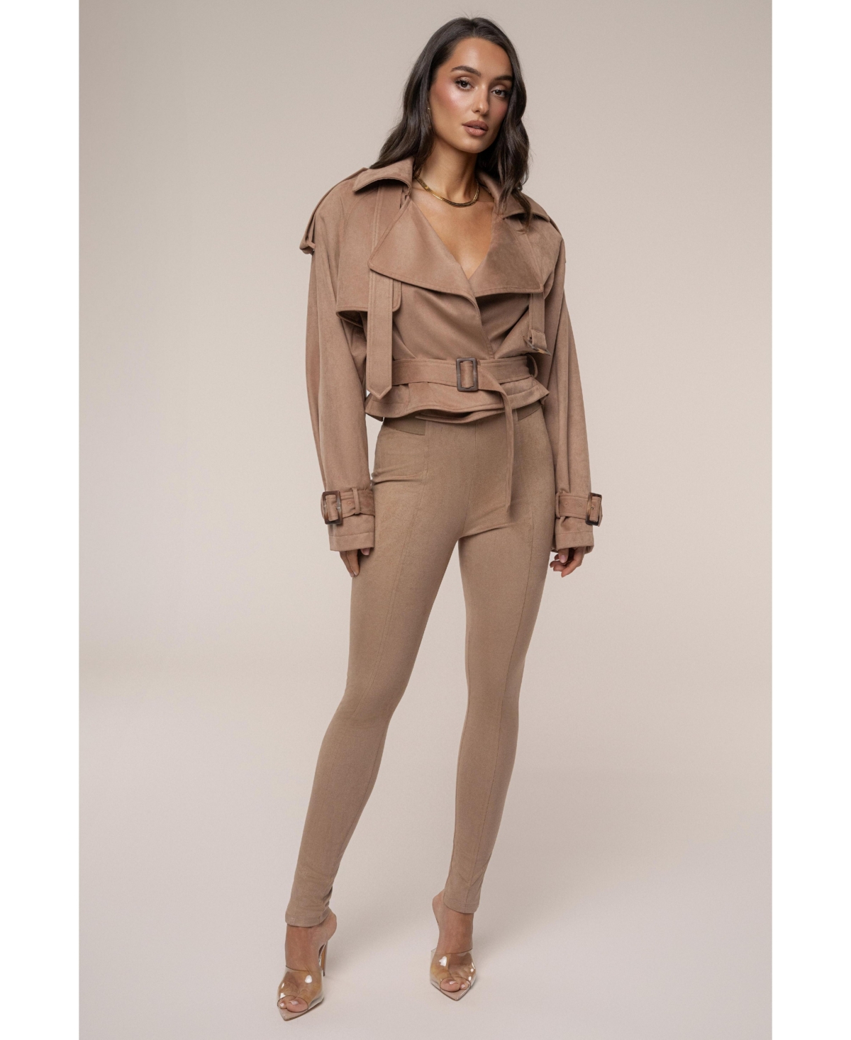 Jluxlabel Women's Latte Cropped Jacket