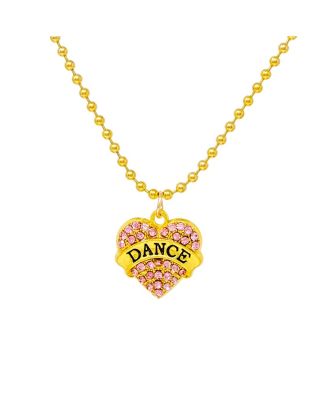 Girls Dance Heart Necklace