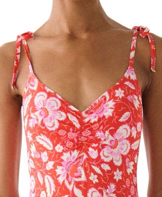 Women's V-Neck One-Piece Swimsuit