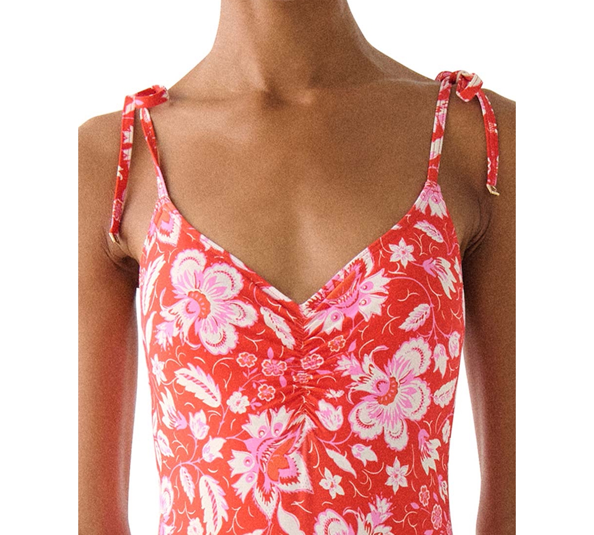 kate spade new york Women's V-Neck One-Piece Swimsuit