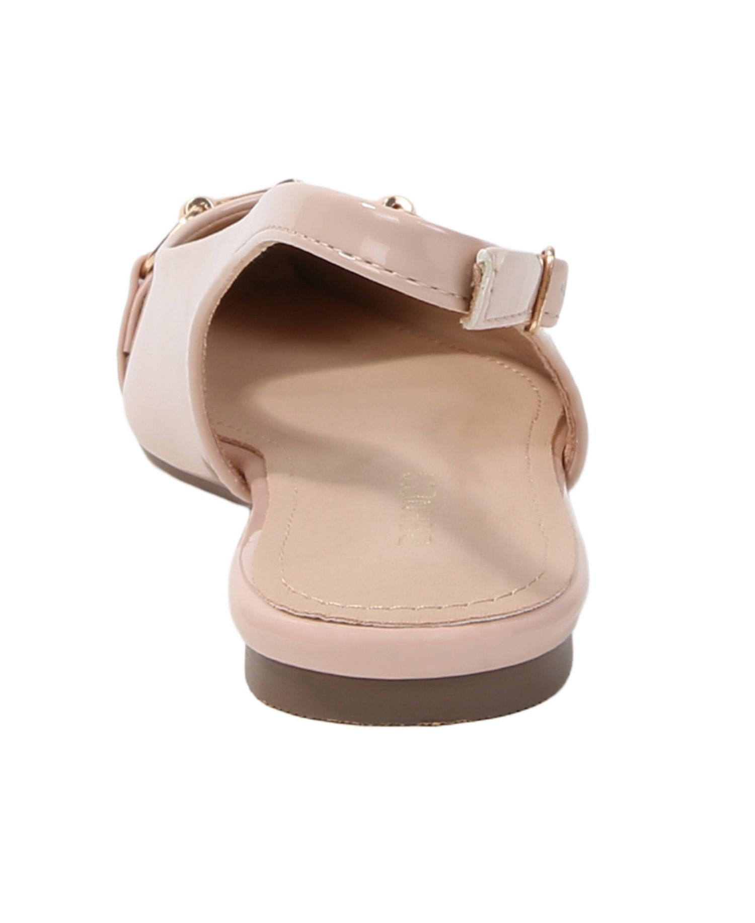 Women's Rio Patent Slingback Flats with Gold-Tone Bit