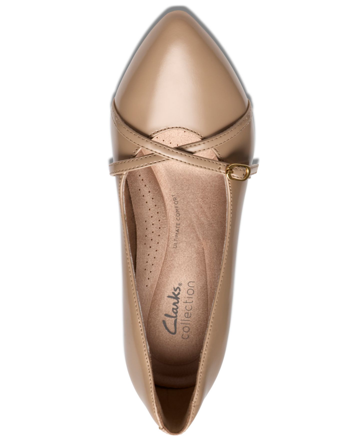 Женские туфли Clarks Collection Kepley Star Kitten Heel Dress Pumps, цвет: Бежевый кожаный — фото 4