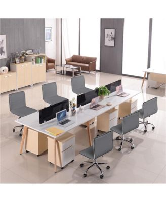 PU Leather Low Back Swivel Armless Office Chair