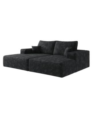 74.8" Modern Sofa Bed with Lounger