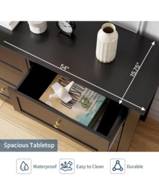 6 Drawer Dresser for Bedroom, Modern Wood Storage Cabinet for Living Room or Entryway