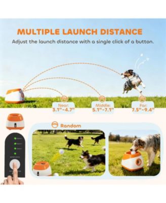 Automatic Dog Ball Launcher for Outdoor & Indoor in Orange