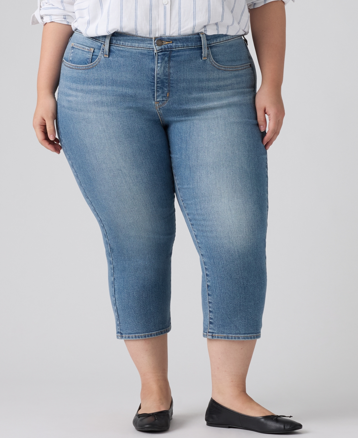 Levi's Plus 311 Shaping Mid-Rise Skinny Capri Jeans