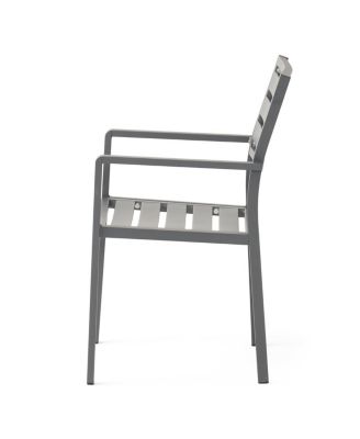 Outdoor Modern Aluminum Dining Chair (Set of 2)