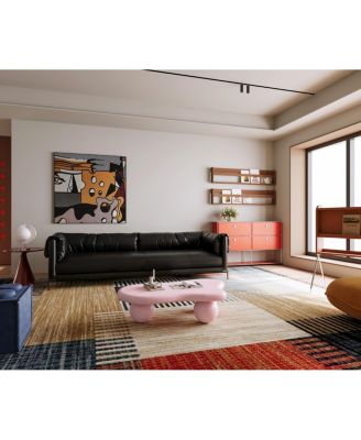 Streamdale 40" Cloud Shaped Coffee Table, Pink