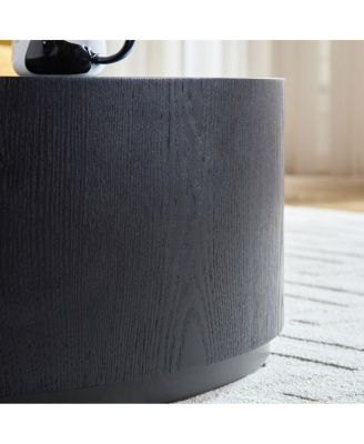 Streamdale Compact Modern Coffee Table with Sturdy Pedestal Base