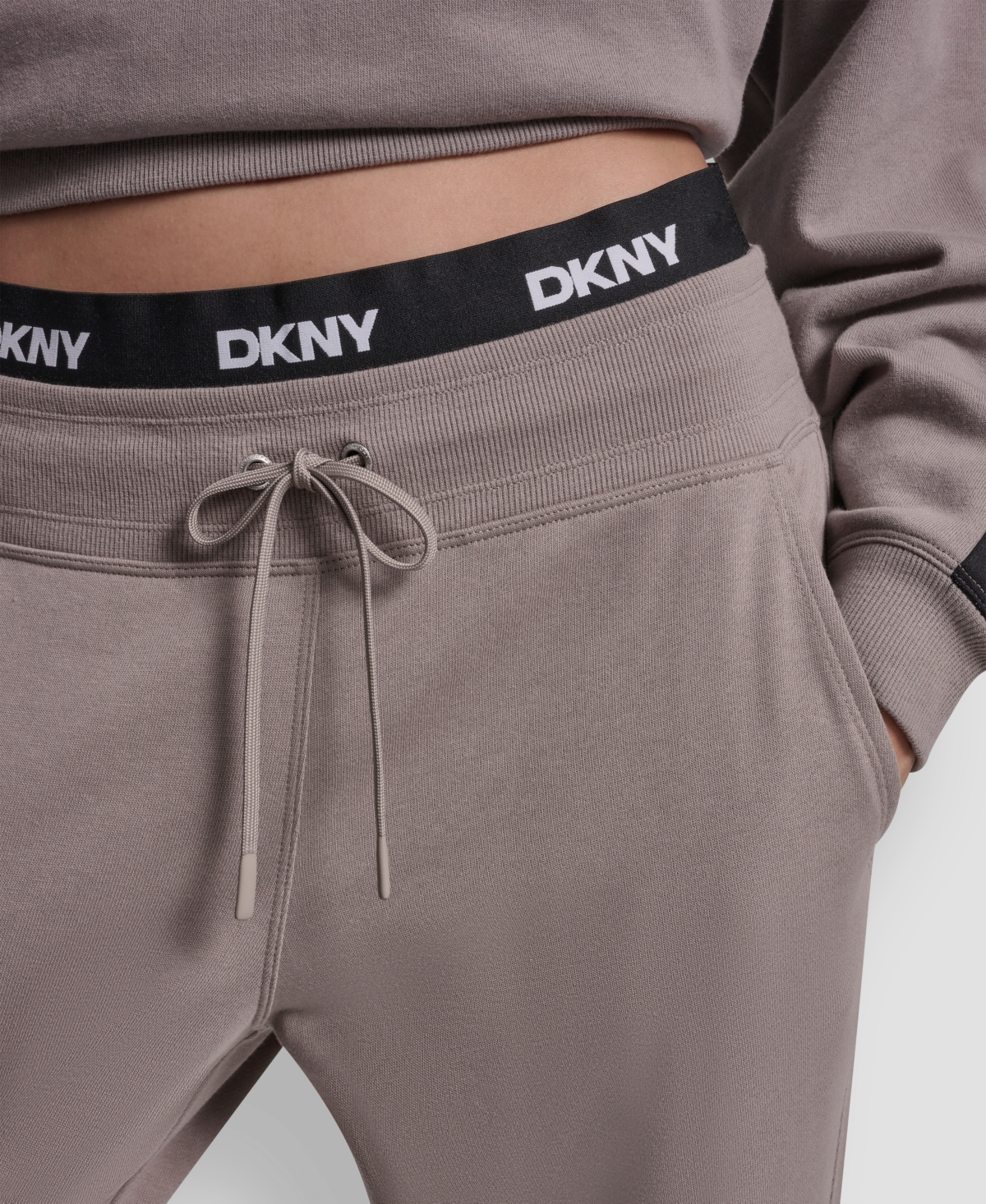 Dkny Sport Women's Classic Logo Elastic High-Rise Sweatpants
