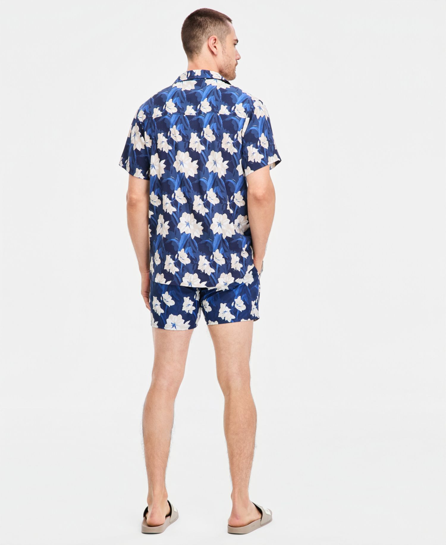 Men's Tropical Print 5" Swim Shorts