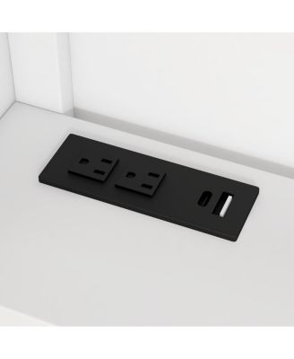 Twin Size Wood Daybed with Storage, USB, and Trundle