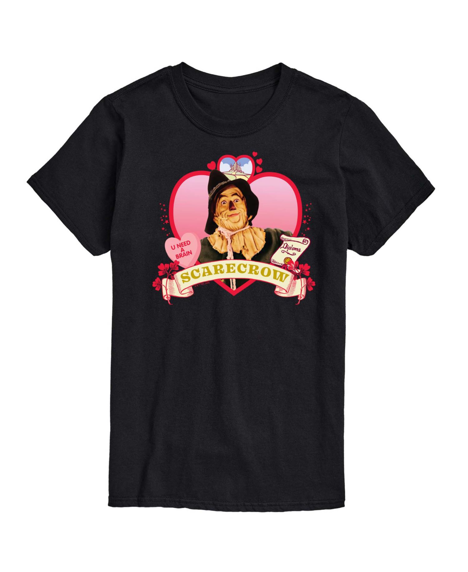 Men's Wizard of Oz Heart Scarecrow Short-Sleeve Graphic T-Shirt