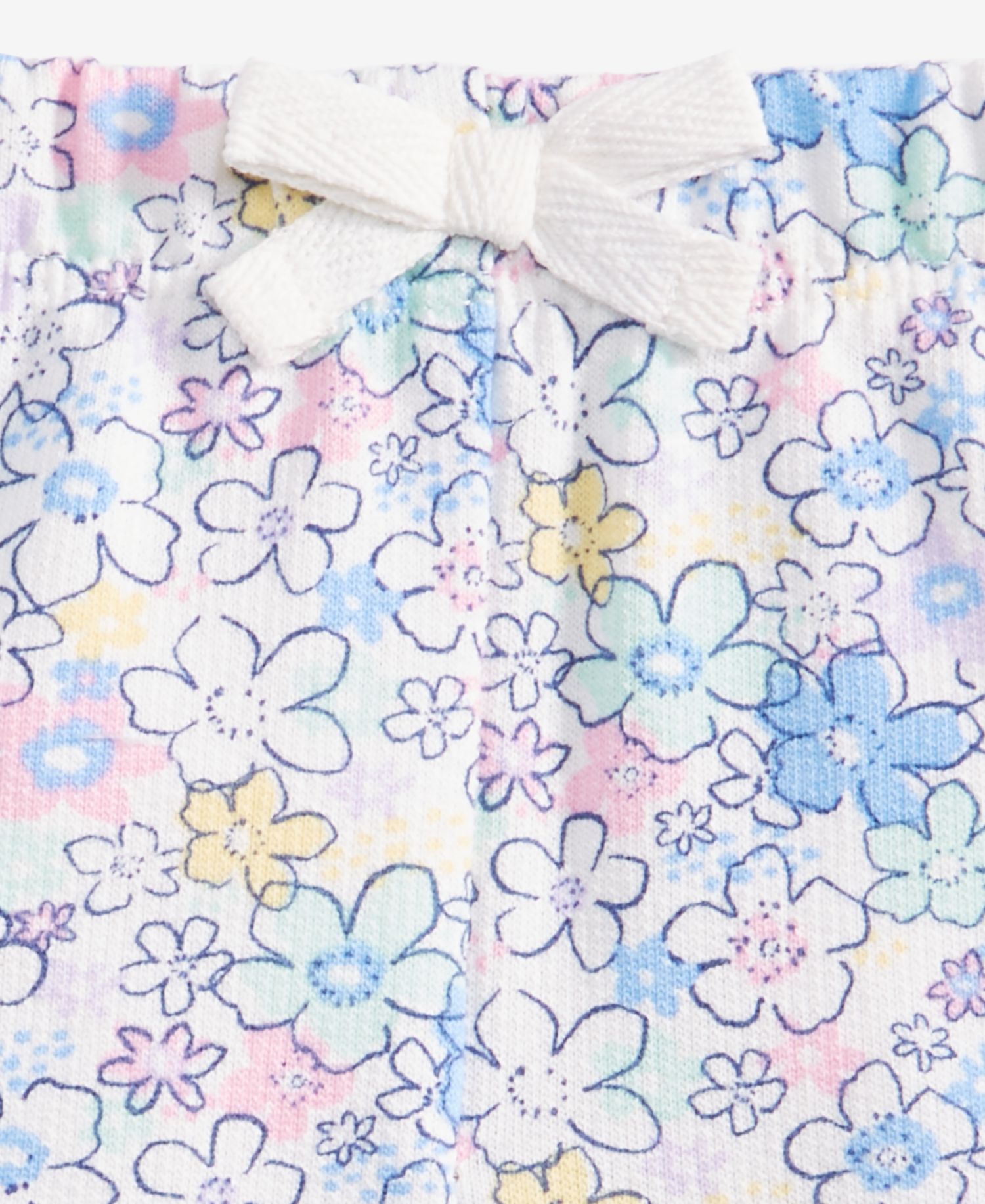 Baby Girls' 3M-24M Mix and Match French Terry Floral-Print Shorts