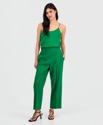Women's Pull-On Linen-Blend Pants