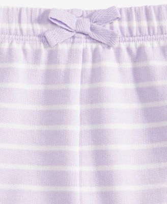 Toddler Girls' 2T-4T Mix and Match French Terry Simple Stripe Shorts