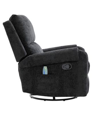Manual Recliner Massage Chair w/ Side Storage Pocket